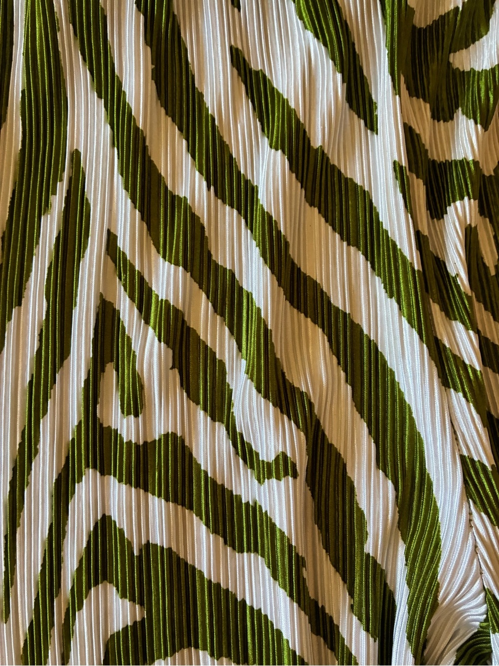 Fashion nova 2 piece set Green Zebra-Stripe Wide Leg Pants and top Women size xl - Picture 2 of 7